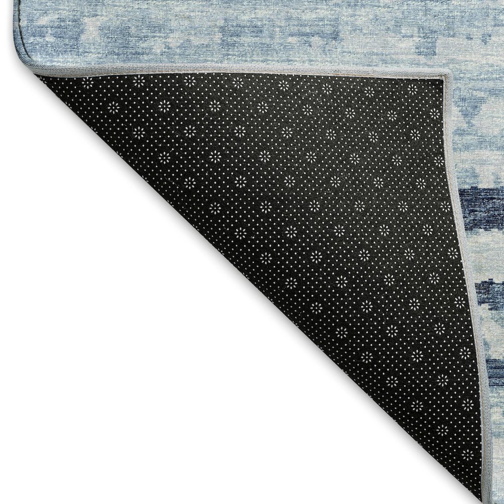 Premium Machine Washable Mayfield  Blue 3' x 5' Rug. Picture 2