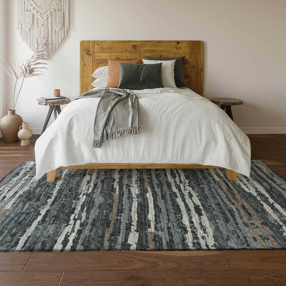 Premium Machine Washable Mayfield  Shadow 8' x 10' Rug. Picture 6