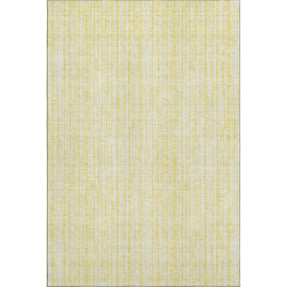 Premium Machine Washable Mayfield AMF760 Yellow 8' x 10' Rug. Picture 1