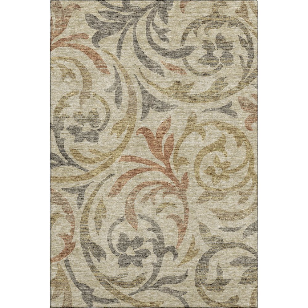 Premium Machine Washable Mayfield AMF764 Beige 8' x 10' Rug. Picture 1