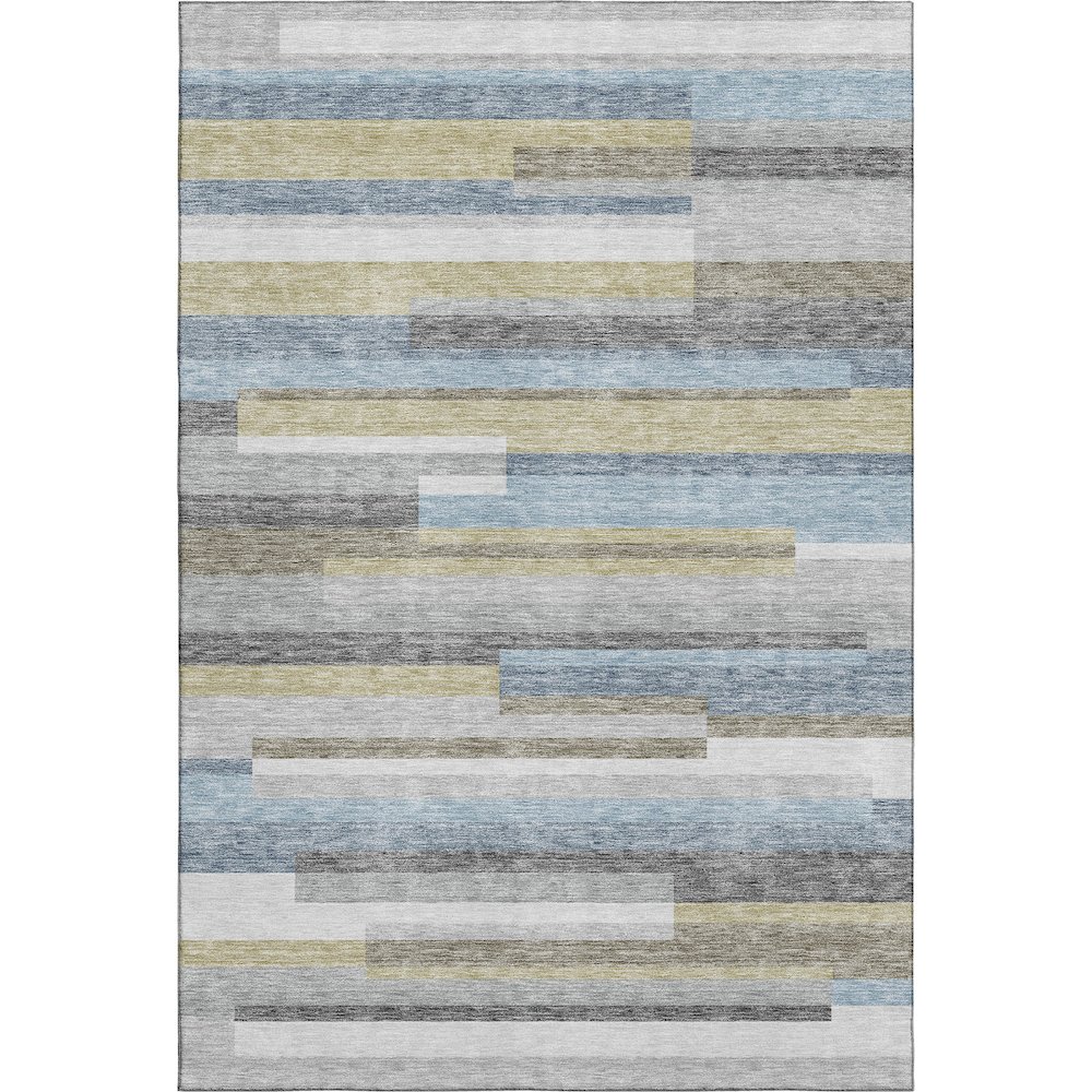 Premium Machine Washable Mayfield AMF766 Gray 8' x 10' Rug. Picture 1