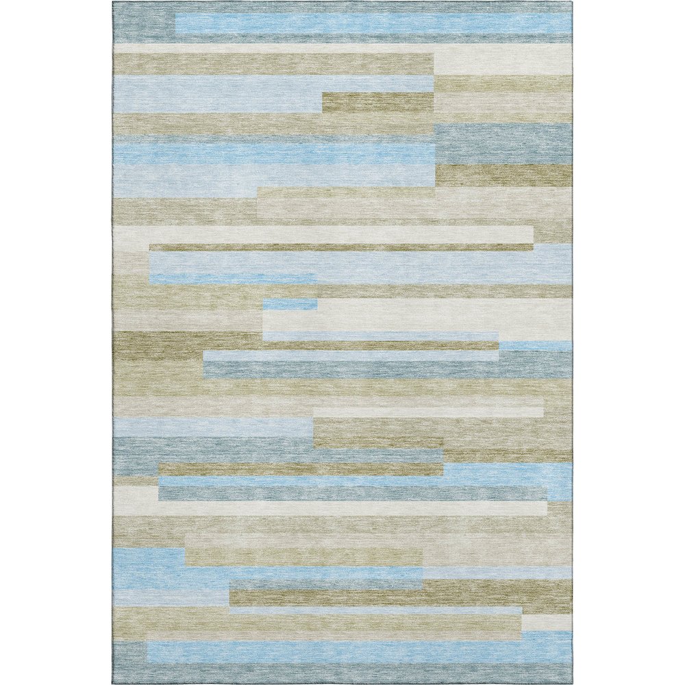 Premium Machine Washable Mayfield AMF766 Sky 8' x 10' Rug. Picture 1
