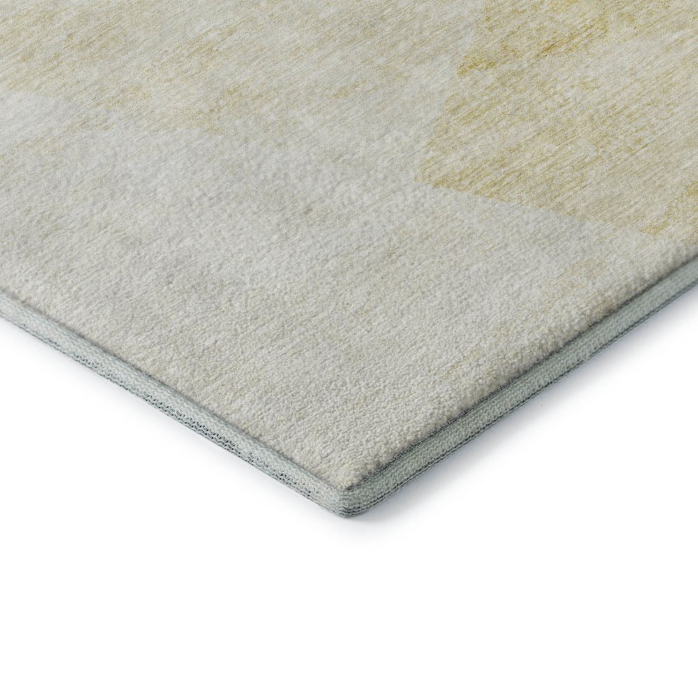 Premium Machine Washable Mayfield AMF770 Gold 3' x 5' Rug. Picture 3