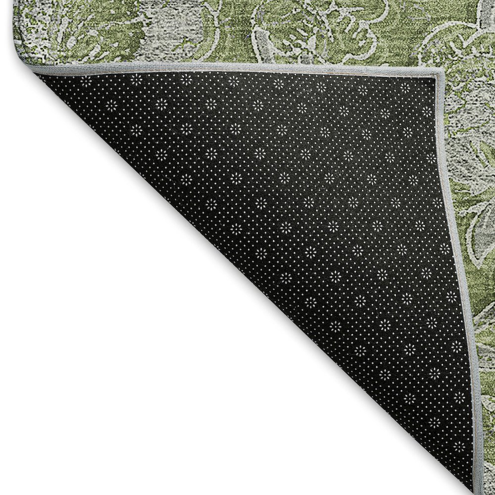 Premium Machine Washable Mayfield AMF771 Olive 3' x 5' Rug. Picture 2