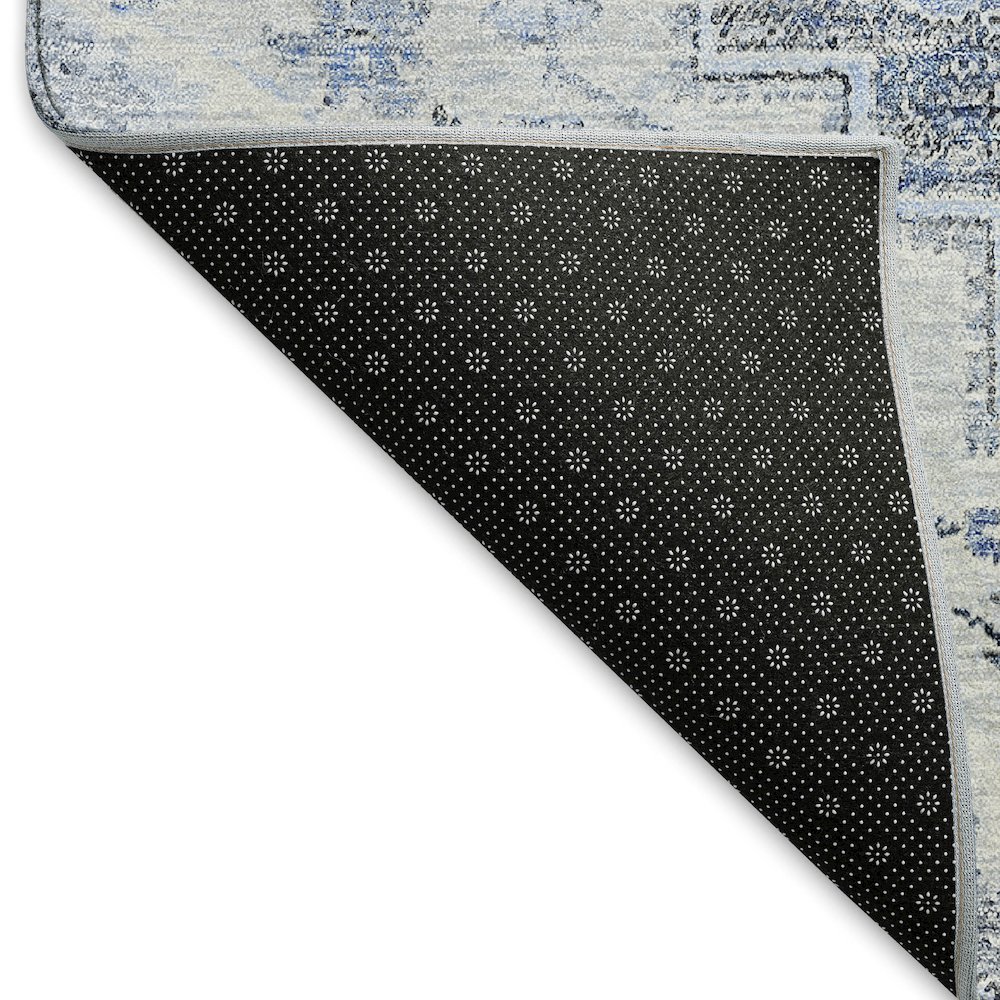 Premium Machine Washable Mayfield AMF774 Denim 3' x 5' Rug. Picture 2