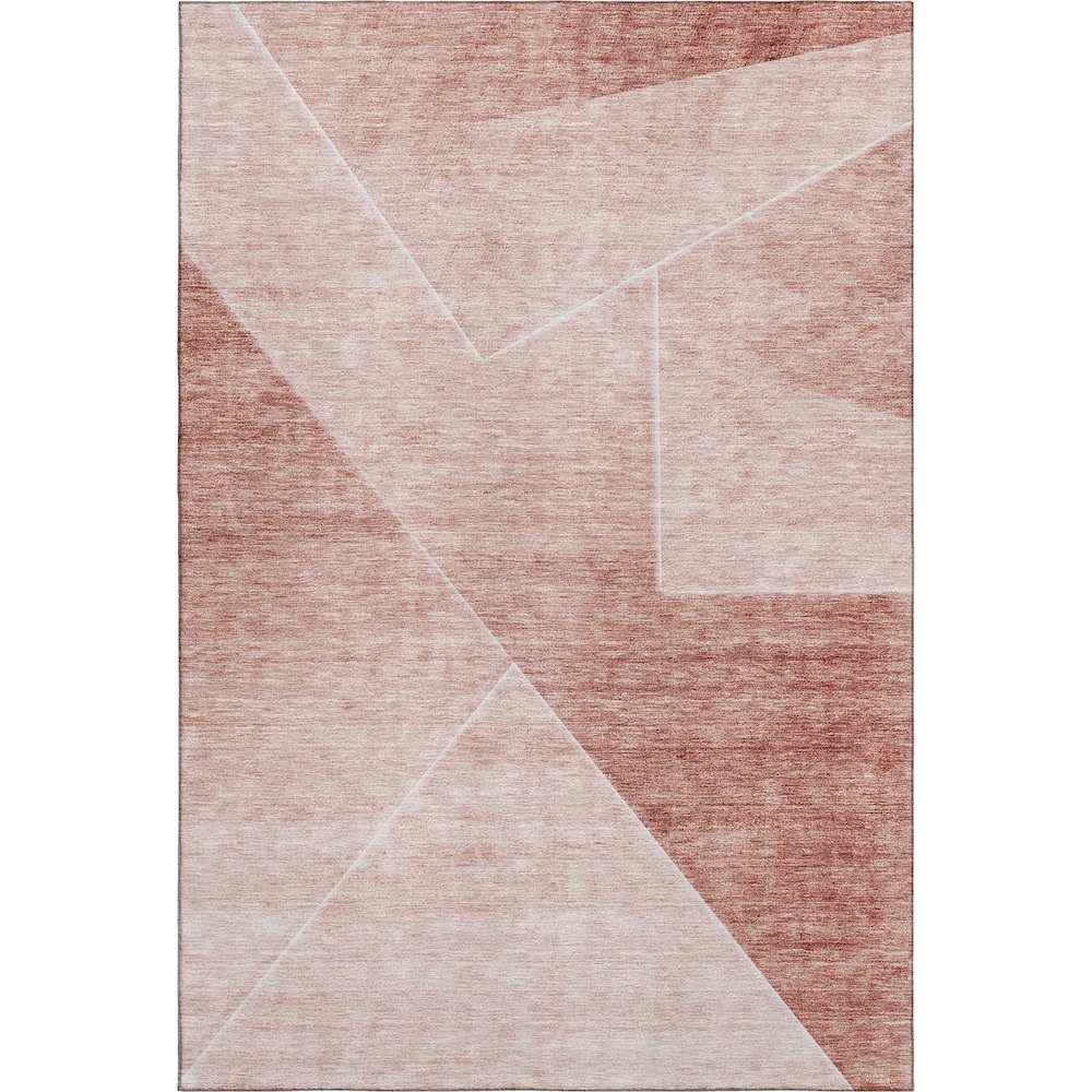 Premium Machine Washable Mayfield AMF779 Salmon 8' x 10' Rug. Picture 1