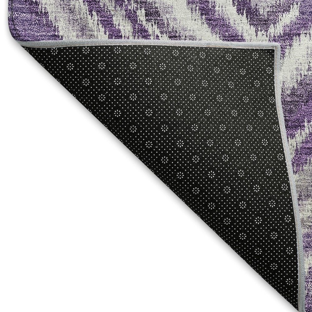 Premium Machine Washable Mayfield AMF781 Purple 3' x 5' Rug. Picture 2