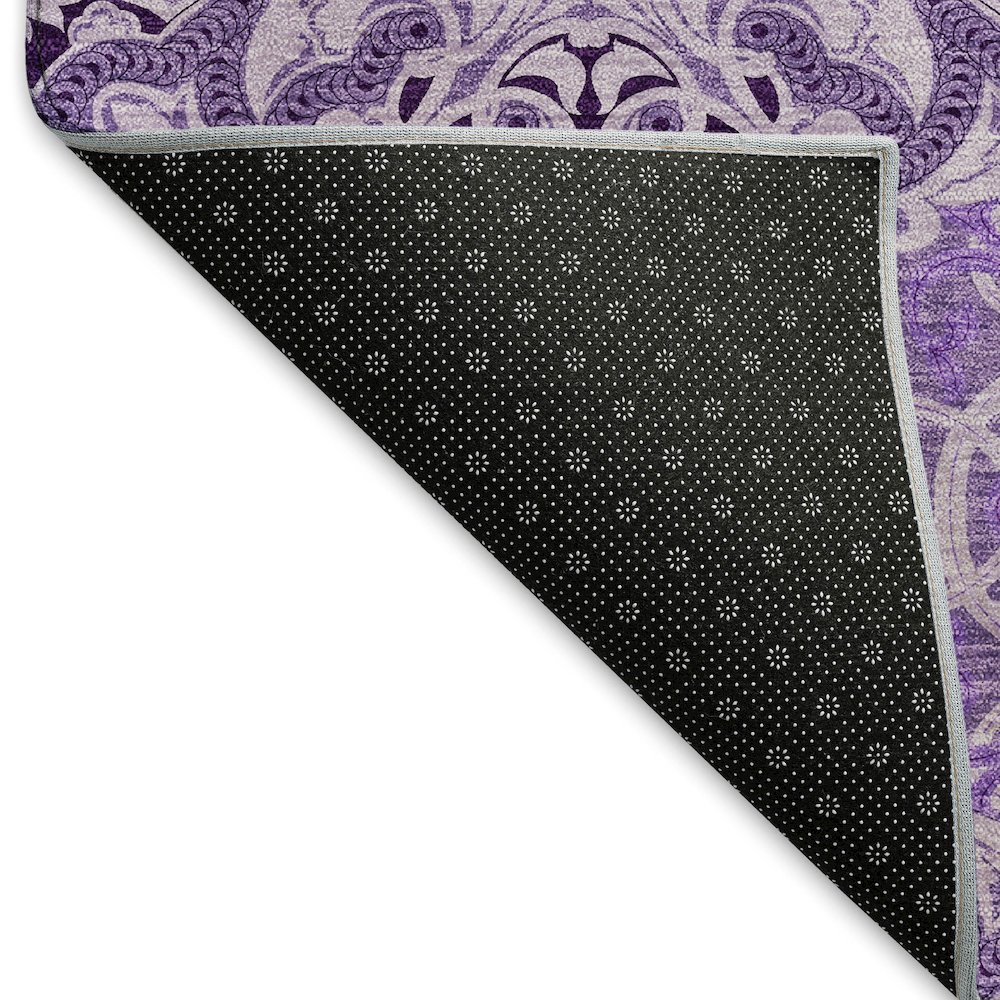 Premium Machine Washable Mayfield AMF783 Purple 3' x 5' Rug. Picture 2