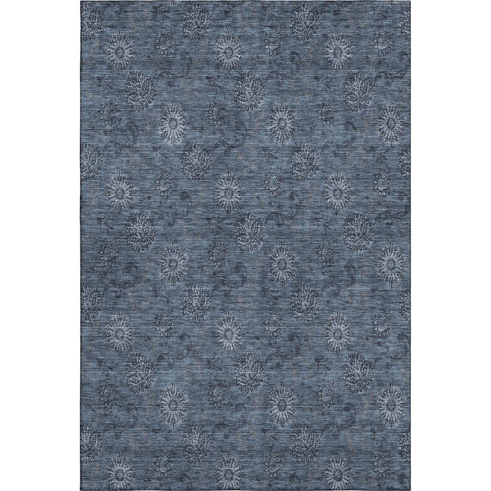 Premium Machine Washable Mayfield AMF788 Blue 8' x 10' Rug. Picture 1