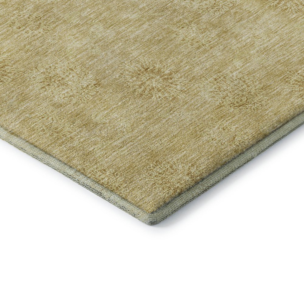 Premium Machine Washable Mayfield AMF789 Gold 3' x 5' Rug. Picture 3