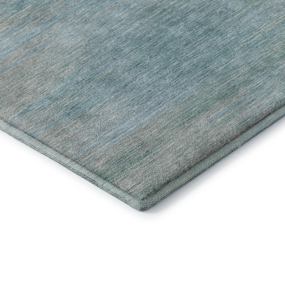 Premium Machine Washable Mayfield AMF794 Aqua 3' x 5' Rug. Picture 3