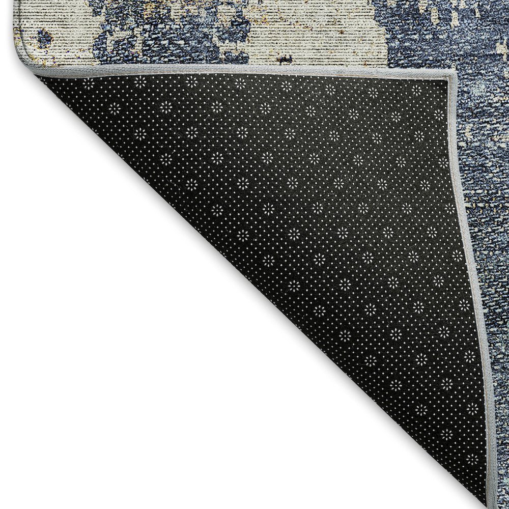 Premium Machine Washable Mayfield AMF795 Navy 3' x 5' Rug. Picture 2