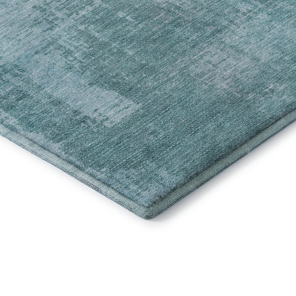 Premium Machine Washable Mayfield AMF796 Aqua 3' x 5' Rug. Picture 3