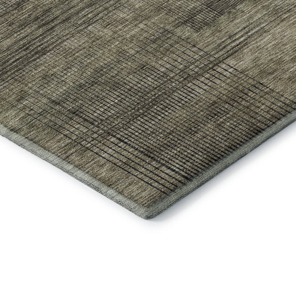 Premium Machine Washable Mayfield AMF820 Brown 3' x 5' Rug. Picture 3