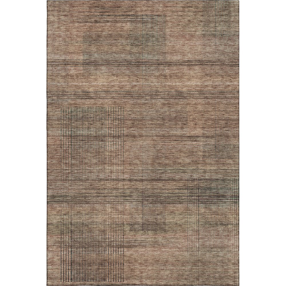 Premium Machine Washable Mayfield AMF820 Paprika 8' x 10' Rug. Picture 1