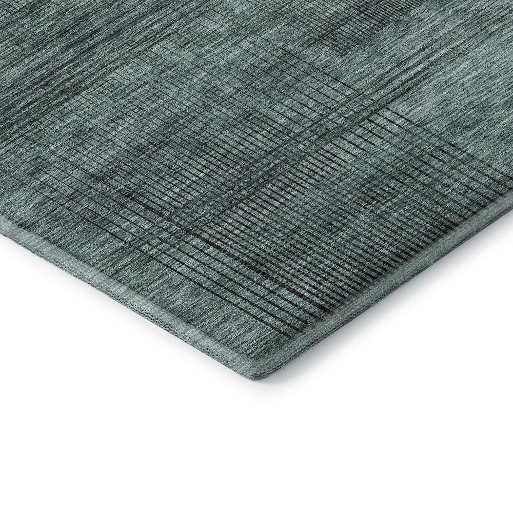 Premium Machine Washable Mayfield AMF820 Teal 3' x 5' Rug. Picture 3