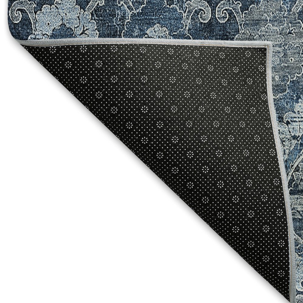 Premium Machine Washable Mayfield AMF821 Navy 3' x 5' Rug. Picture 2