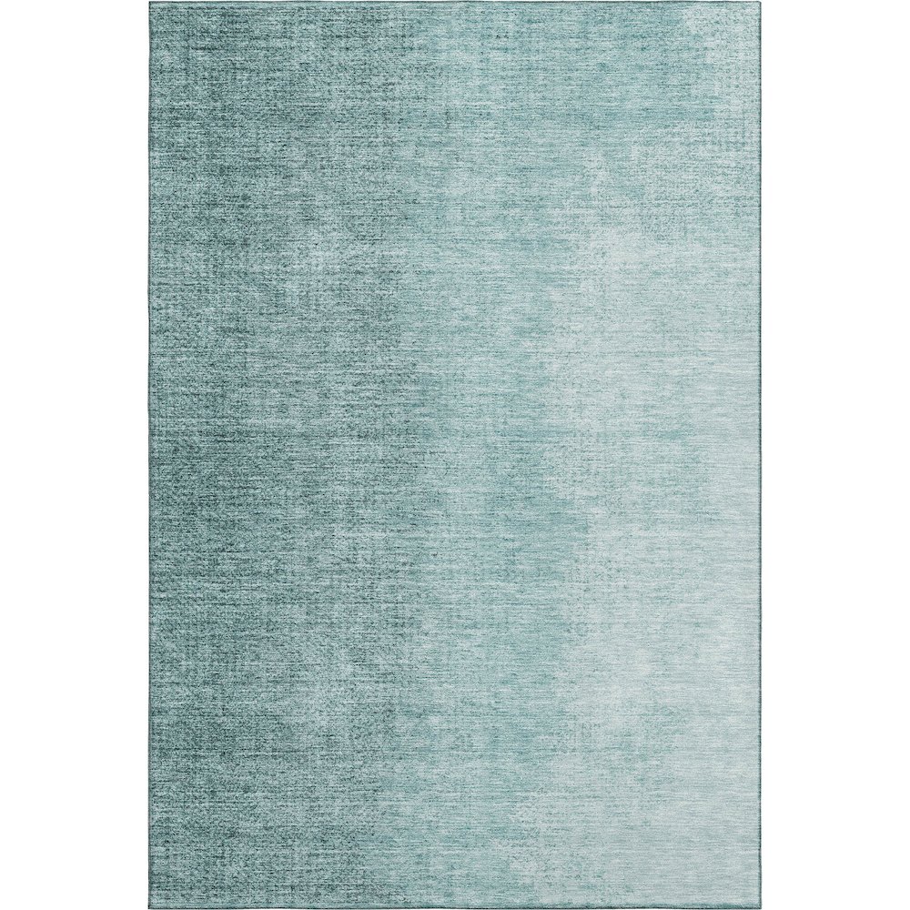 Premium Machine Washable Mayfield AMF822 Teal 8' x 10' Rug. Picture 1