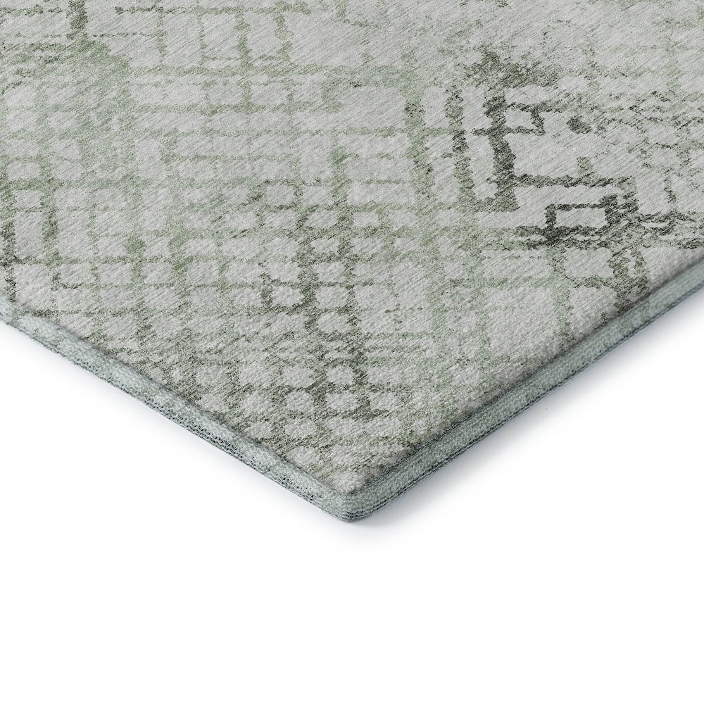 Premium Machine Washable Mayfield AMF824 Green 3' x 5' Rug. Picture 3