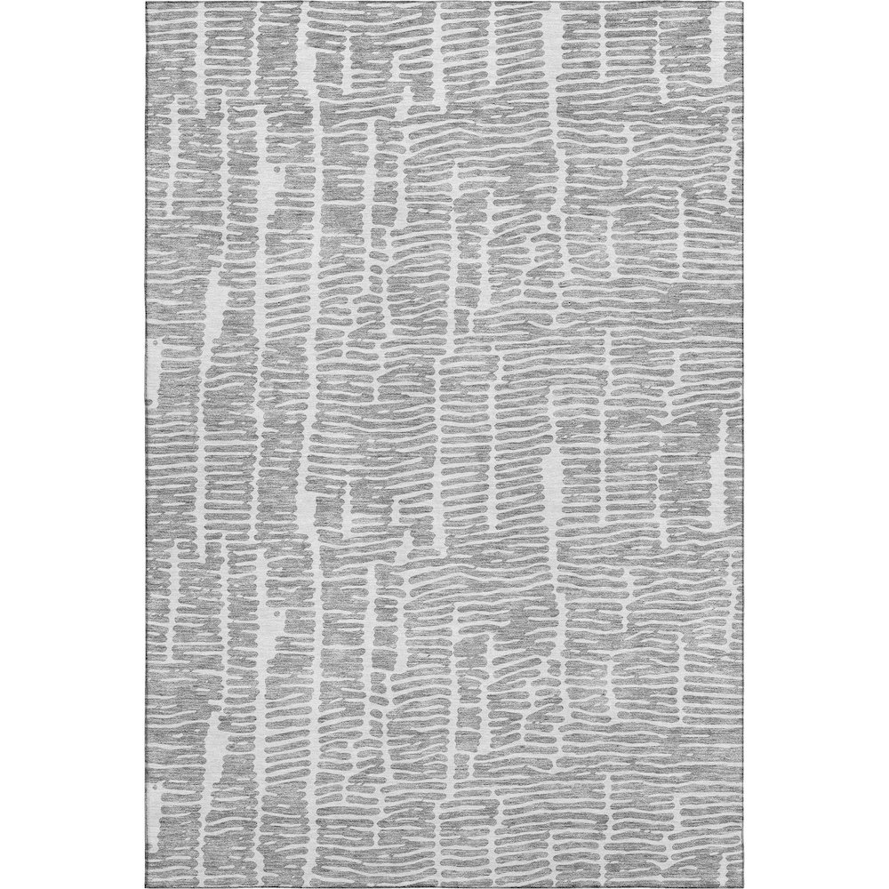 Premium Machine Washable Mayfield AMF830 Gray 8' x 10' Rug. Picture 1