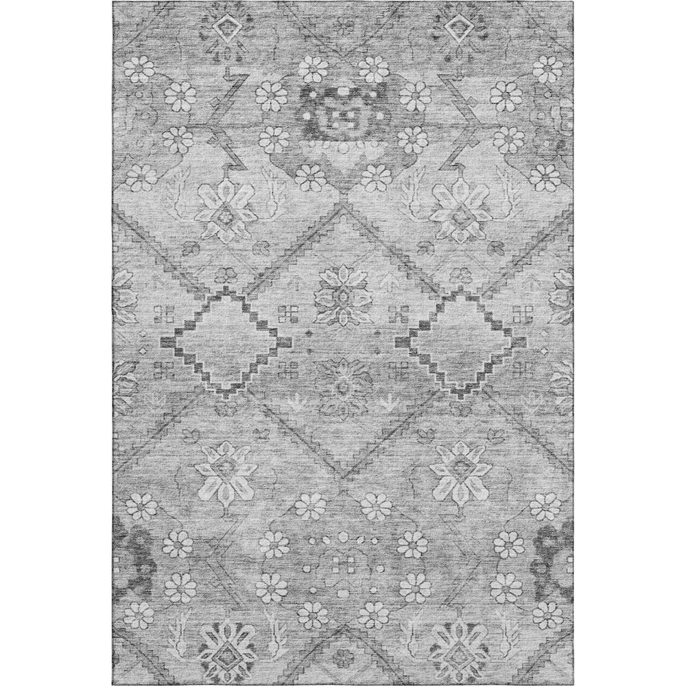 Premium Machine Washable Mayfield AMF841 Gray 8' x 10' Rug. Picture 1