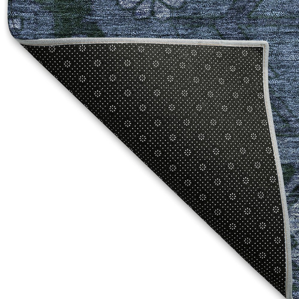 Premium Machine Washable Mayfield AMF842 Navy 3' x 5' Rug. Picture 2
