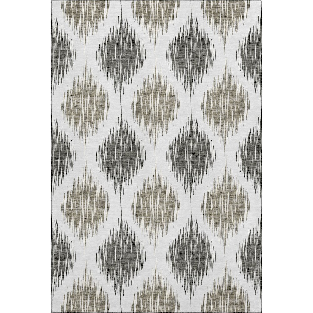 Premium Machine Washable Mayfield AMF848 Taupe 8' x 10' Rug. Picture 1