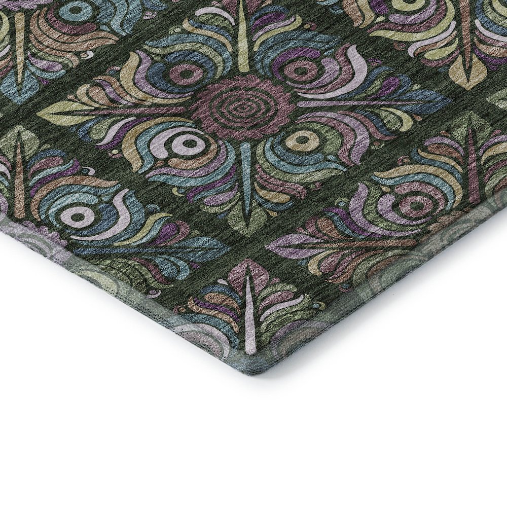 Premium Machine Washable Mayfield AMF852 Fern 3' x 5' Rug. Picture 3