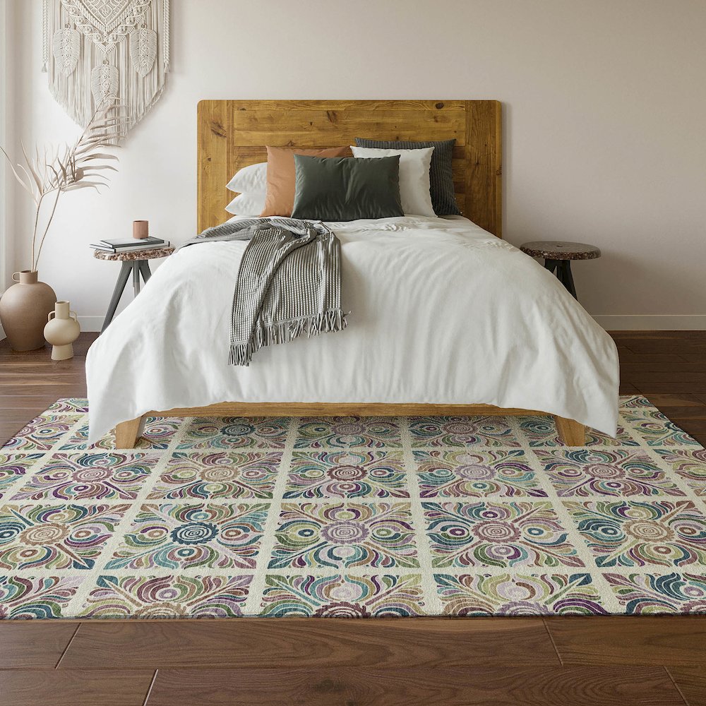 Premium Machine Washable Mayfield AMF852 Ivory 8' x 10' Rug. Picture 6