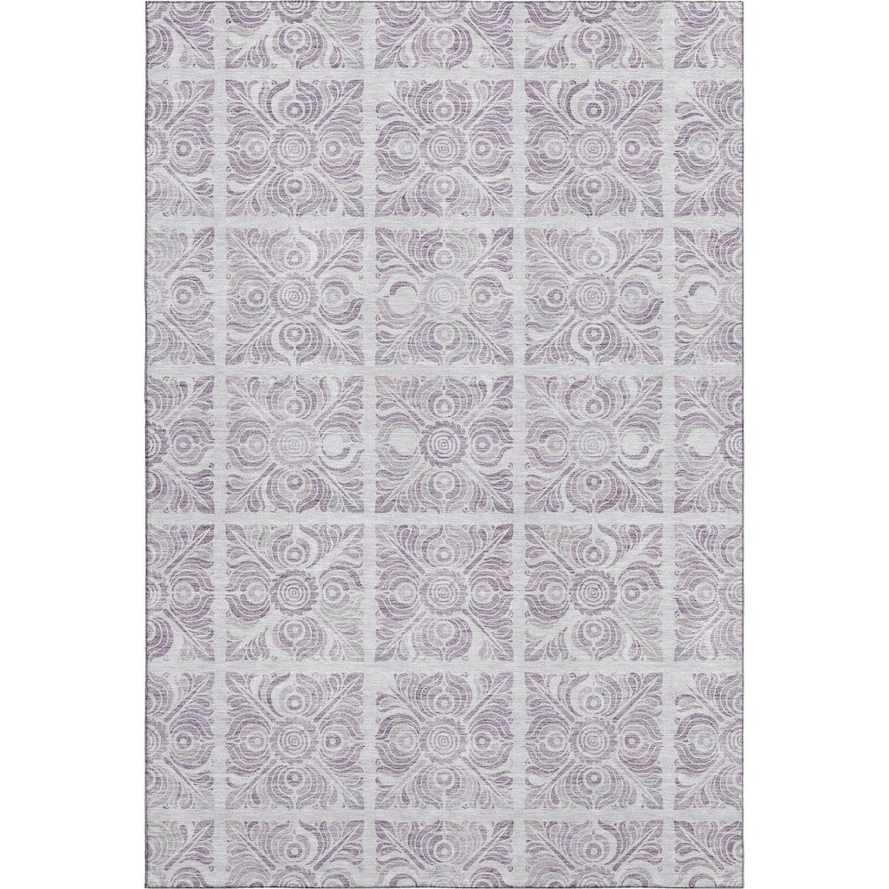 Premium Machine Washable Mayfield AMF854 Lavender 8' x 10' Rug. Picture 1