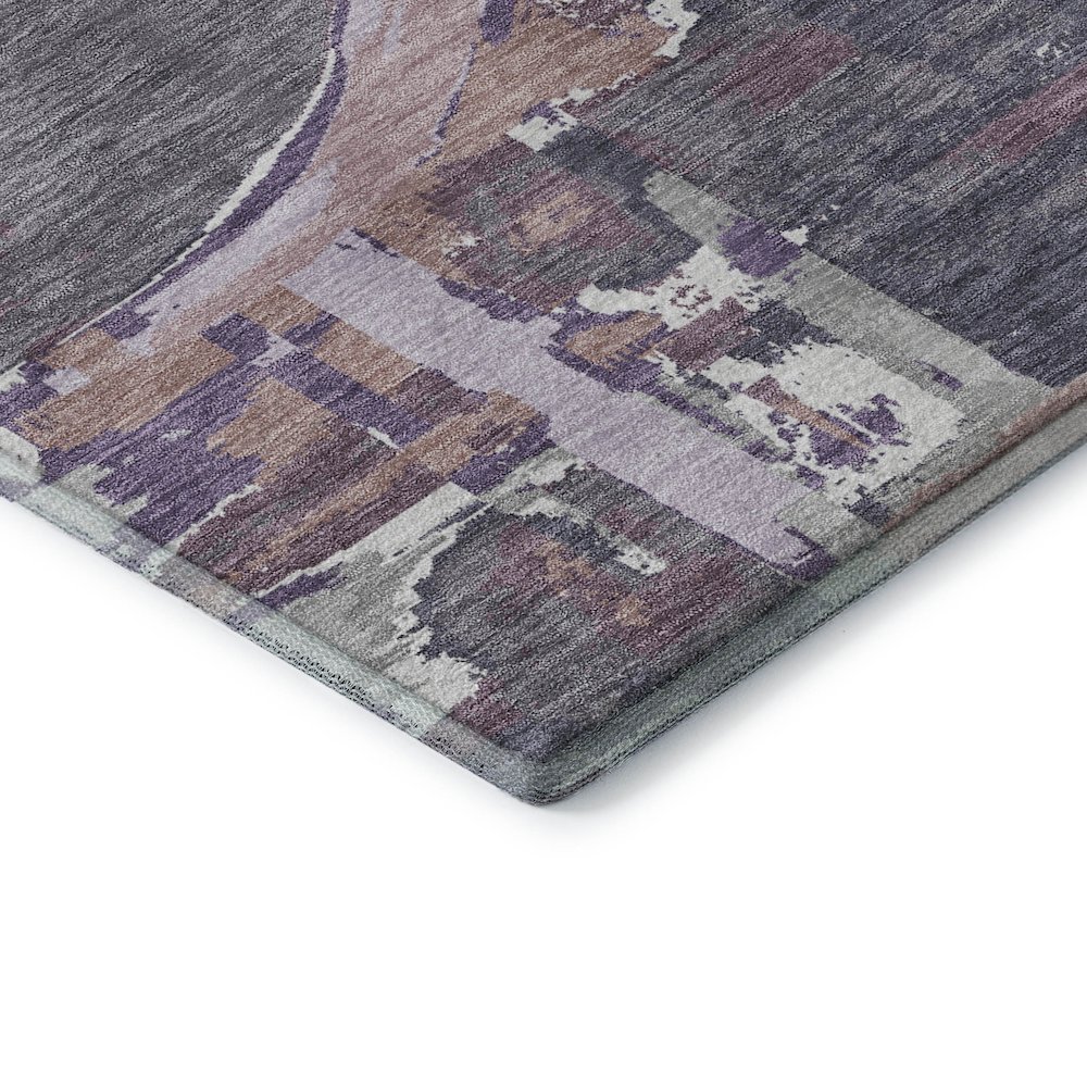 Premium Machine Washable Mayfield AMF855 Purple 3' x 5' Rug. Picture 3