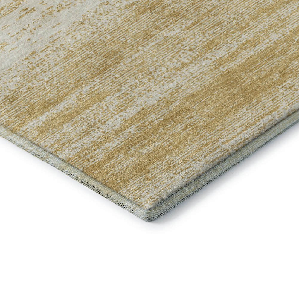 Premium Machine Washable Mayfield AMF859 Gold 3' x 5' Rug. Picture 3