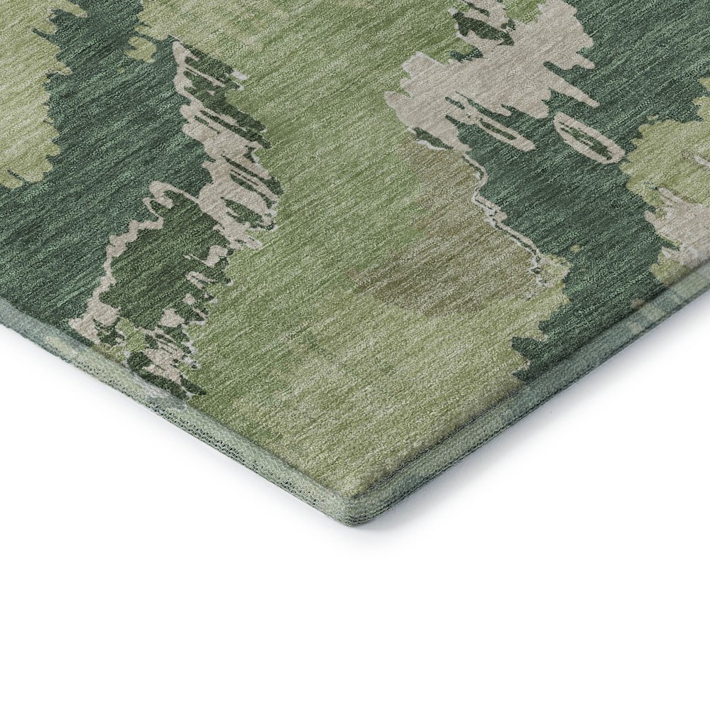 Premium Machine Washable Mayfield AMF865 Green 3' x 5' Rug. Picture 3