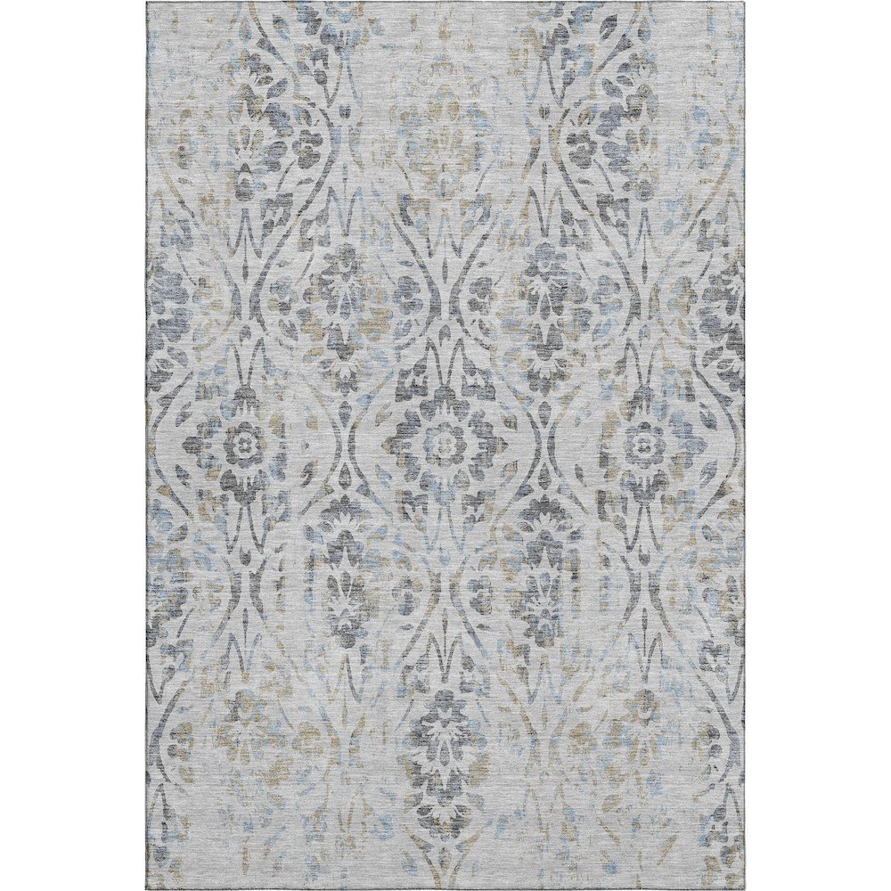 Premium Machine Washable Mayfield AMF868 Gray 8' x 10' Rug. Picture 1