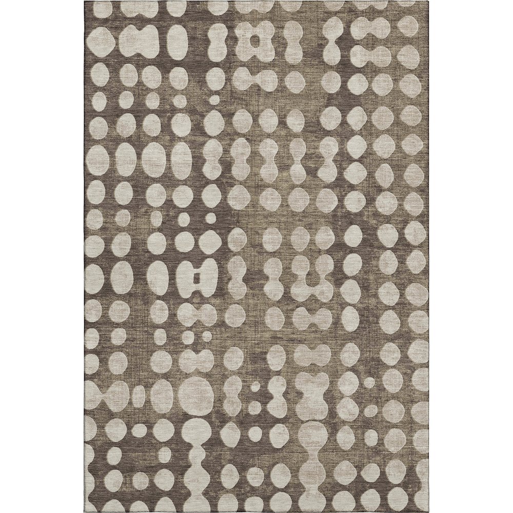 Premium Machine Washable Mayfield AMF869 Brown 8' x 10' Rug. Picture 1