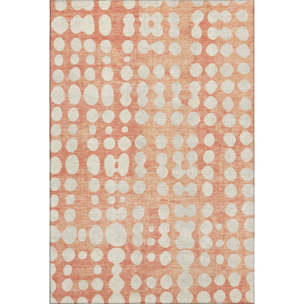 Premium Machine Washable Mayfield AMF869 Coral 8' x 10' Rug. Picture 1