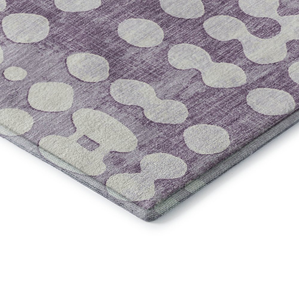 Premium Machine Washable Mayfield AMF869 Purple 3' x 5' Rug. Picture 3