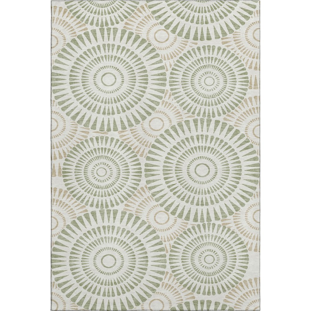 Premium Machine Washable Mayfield AMF877 Aloe 8' x 10' Rug. Picture 1