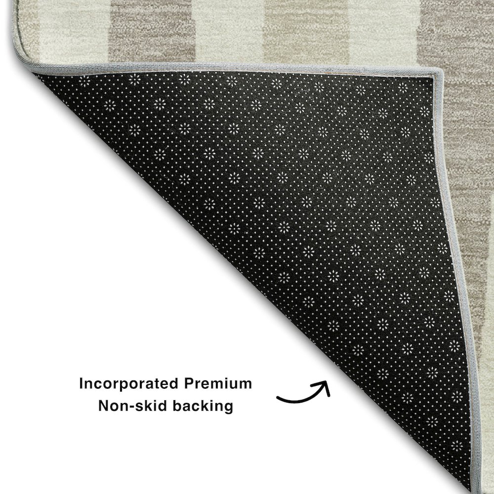 Premium Machine Washable Mayfield AMF881 Ivory 3' x 5' Rug. Picture 2