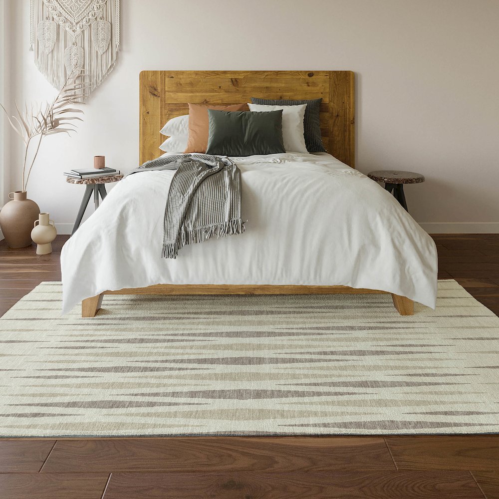 Premium Machine Washable Mayfield AMF881 Ivory 8' x 10' Rug. Picture 6