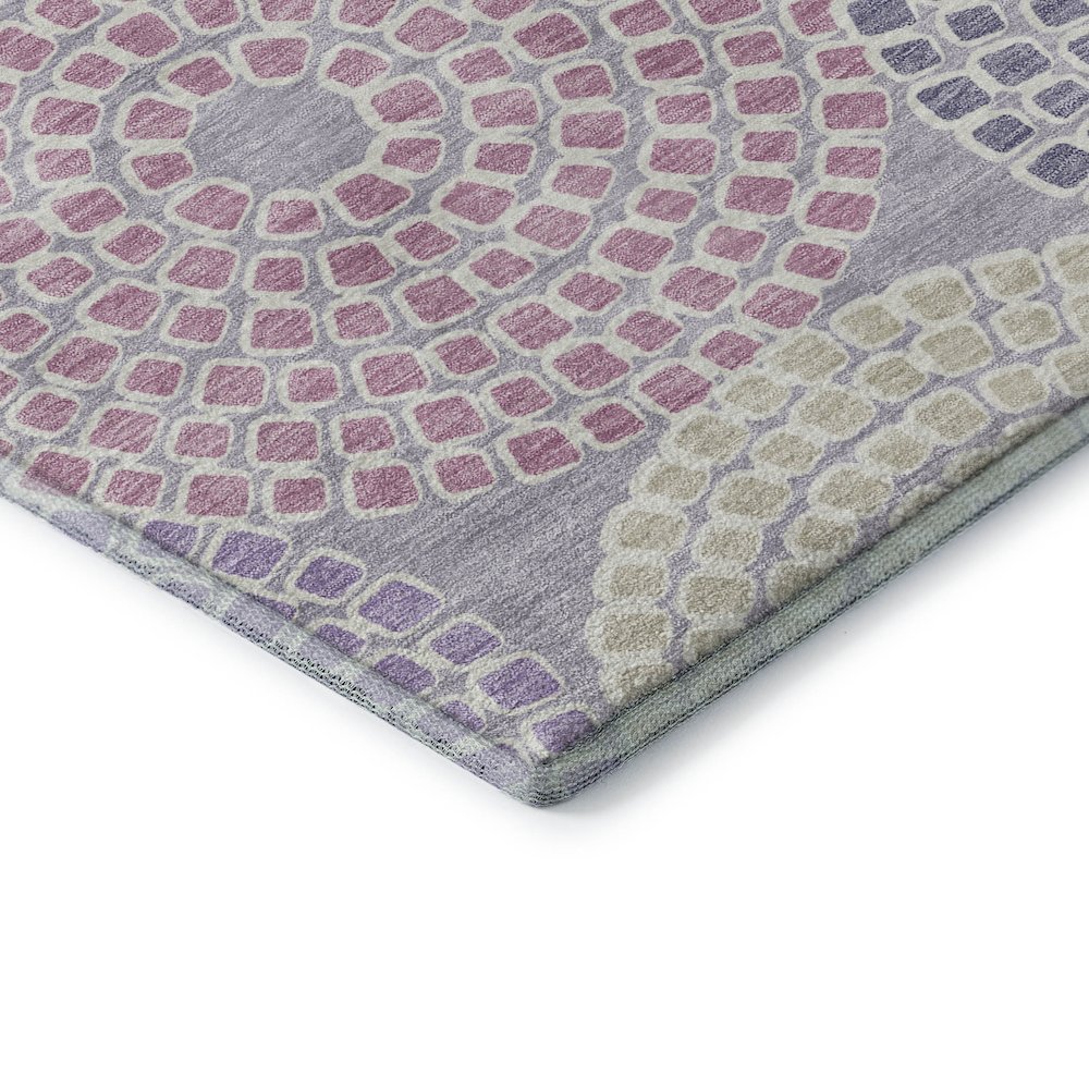 Premium Machine Washable Mayfield AMF882 Lavender 3' x 5' Rug. Picture 3