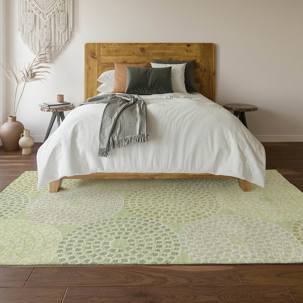 Premium Machine Washable Mayfield AMF882 Mint 8' x 10' Rug. Picture 6