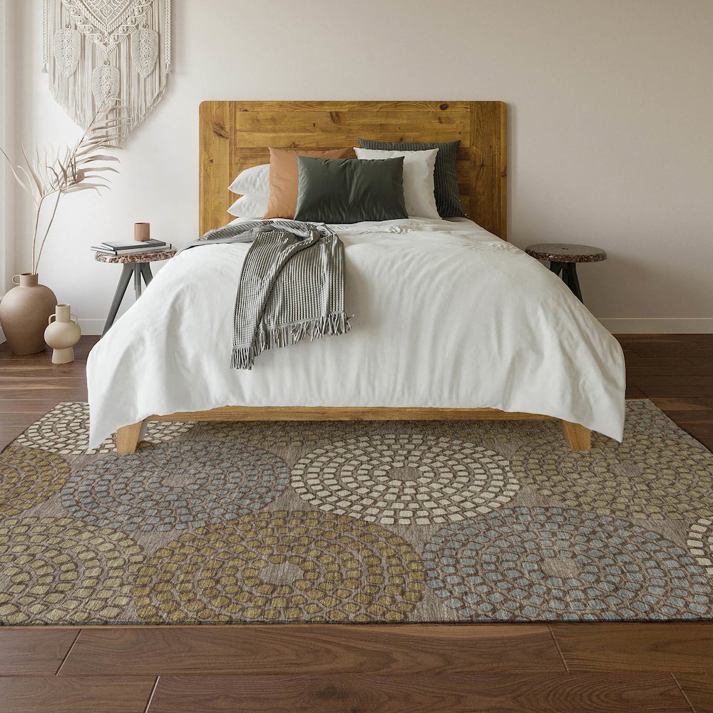 Premium Machine Washable Mayfield AMF882 Taupe 8' x 10' Rug. Picture 6