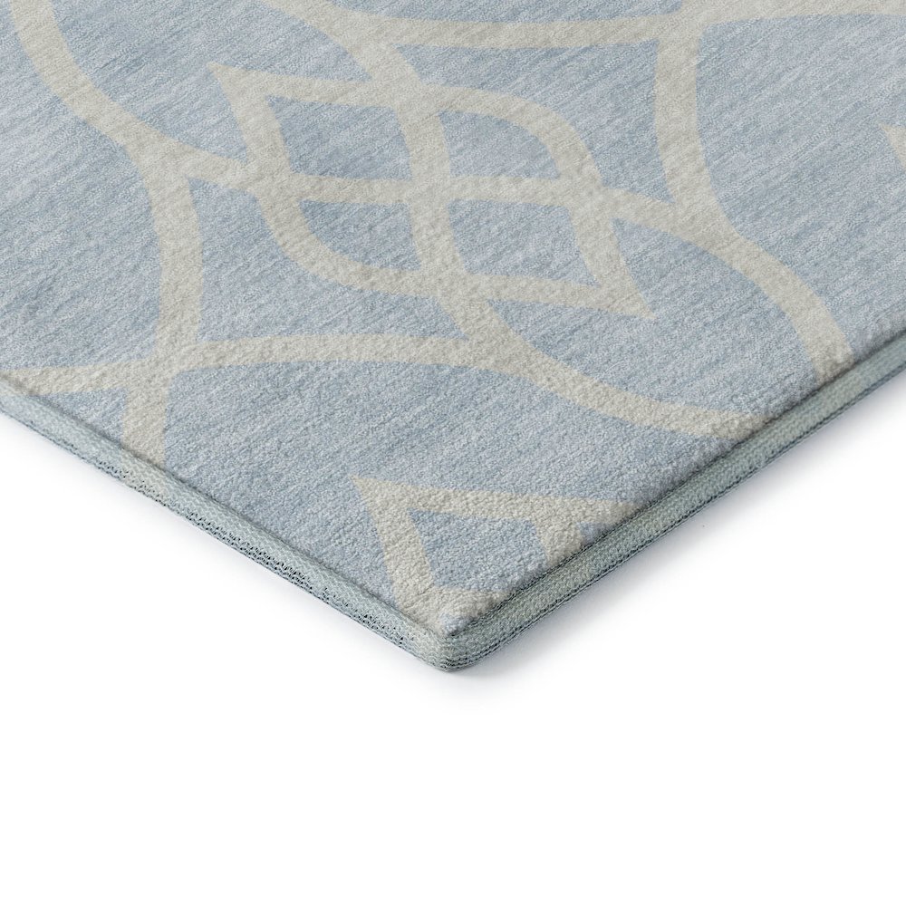 Premium Machine Washable Mayfield AMF884 Sky 3' x 5' Rug. Picture 3