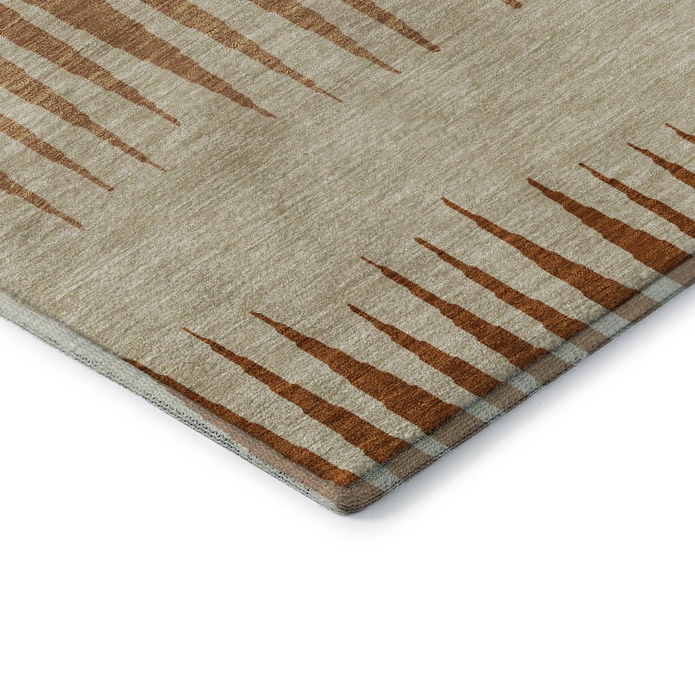 Premium Machine Washable Mayfield AMF886 Copper 3' x 5' Rug. Picture 3