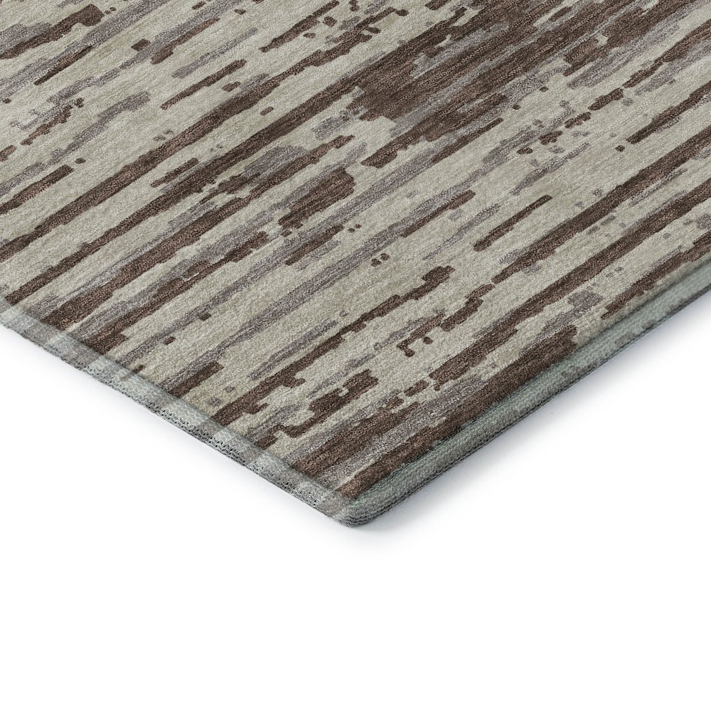 Premium Machine Washable Mayfield AMF888 Brown 3' x 5' Rug. Picture 3