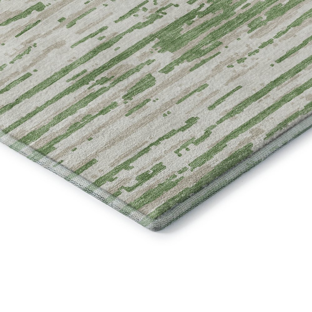 Premium Machine Washable Mayfield AMF888 Green 3' x 5' Rug. Picture 3