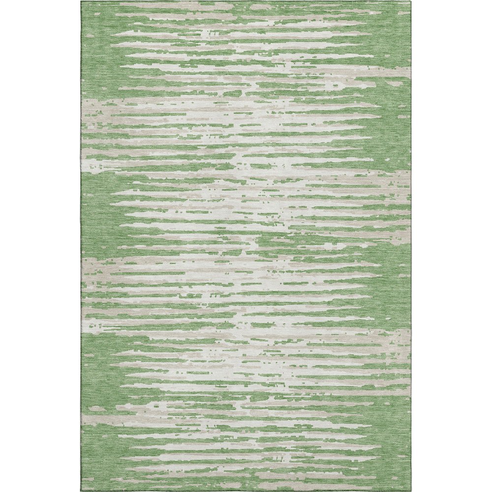 Premium Machine Washable Mayfield AMF888 Green 8' x 10' Rug. Picture 1