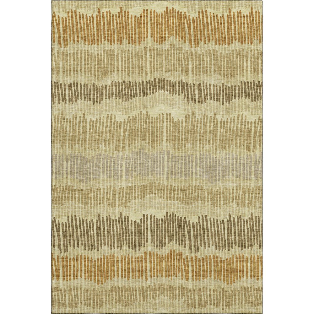 Premium Machine Washable Mayfield AMF889 Gold 8' x 10' Rug. Picture 1