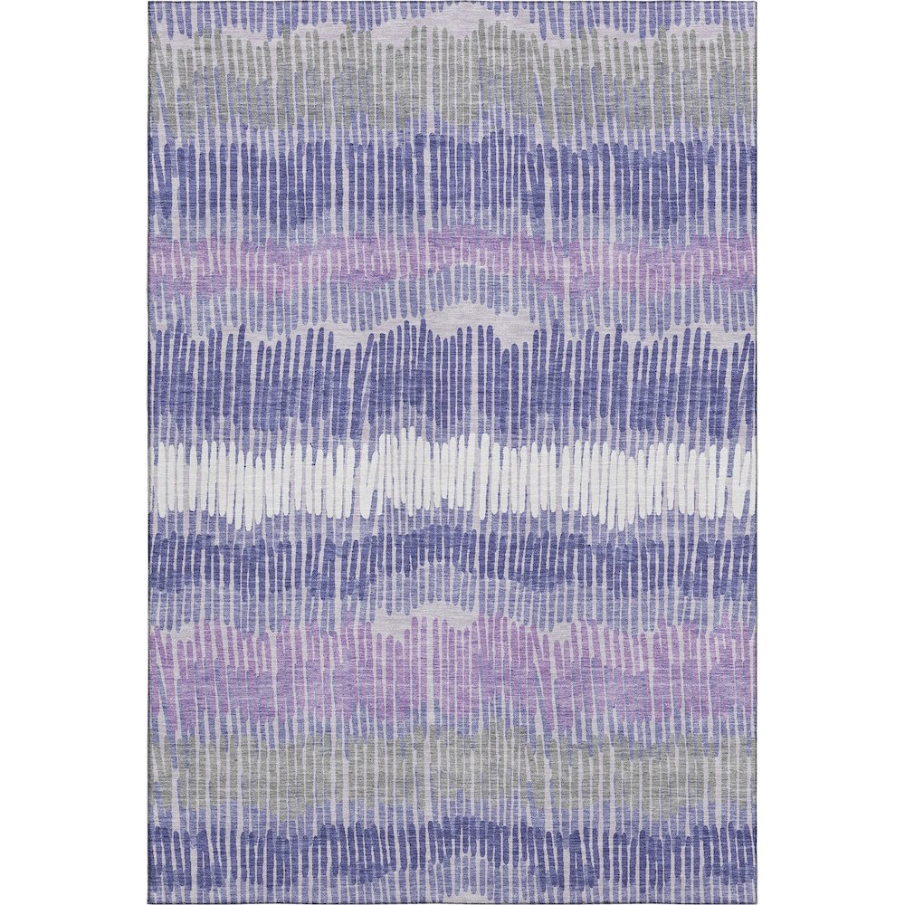 Premium Machine Washable Mayfield AMF889 Purple 8' x 10' Rug. Picture 1